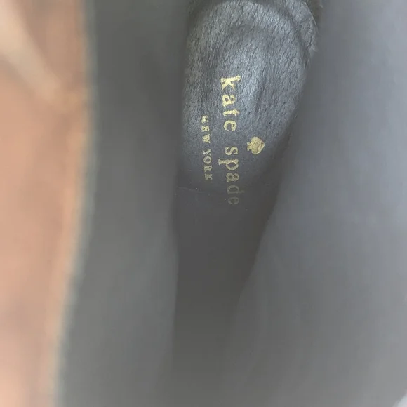 Brown Leather Ankle Boots kate spade new york Women's Baise Boot 8 - Picture 7 of 10